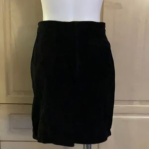 Global identity leather G III Suede skirt, black size 9/10